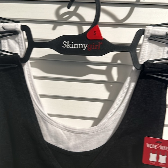 (2) SKINNY GIRL Smoother & Shaper reversible Camis. Black & White- Size S - Picture 3 of 6